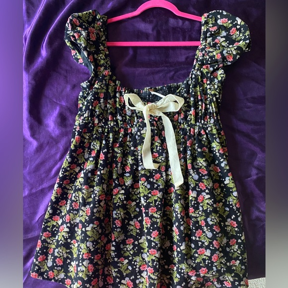 PRICE DROP Free People Floral Mini Dress - Picture 1 of 3